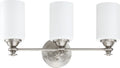 Craftmade Dardyn 3 Light Vanity Brushed Polished Nickel
