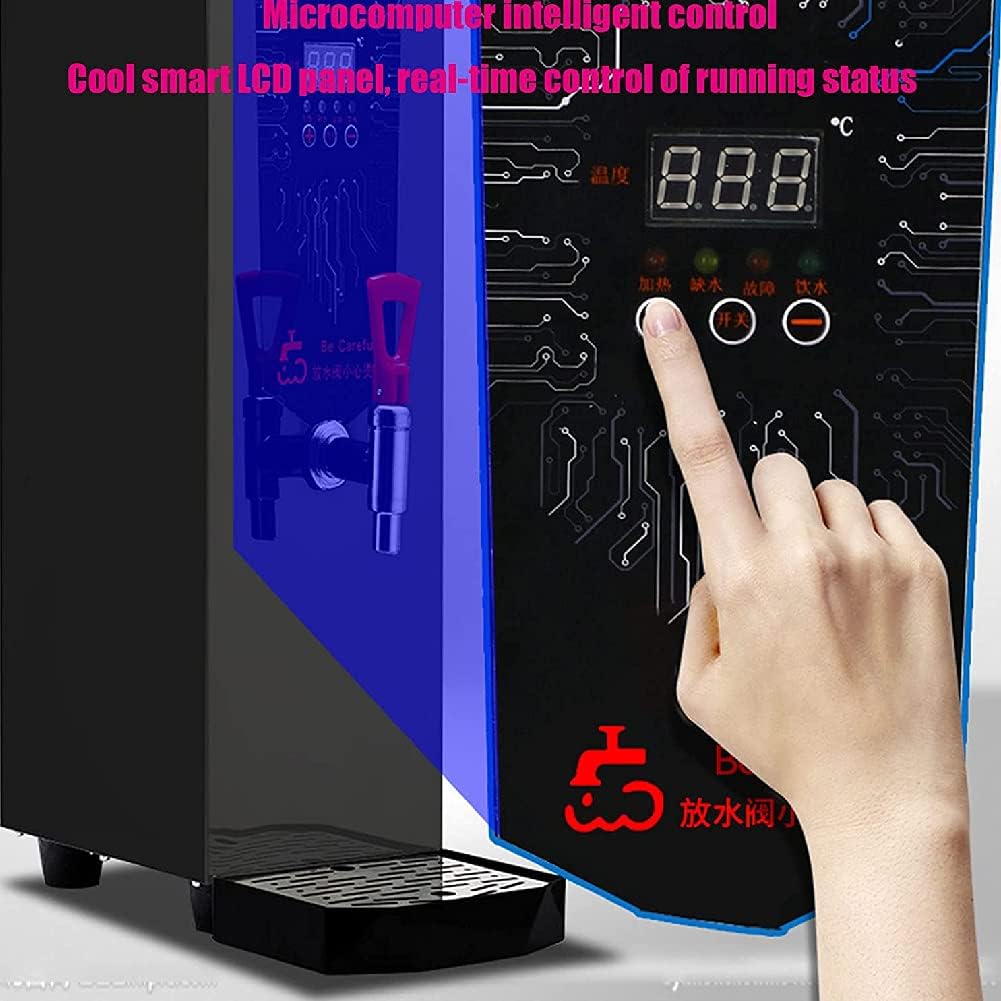 Heating Large-Capacity Water Dispenser, Automatic Large-Capacity Electric Heating Water Boiler for Commercial Milk Tea Shops,White