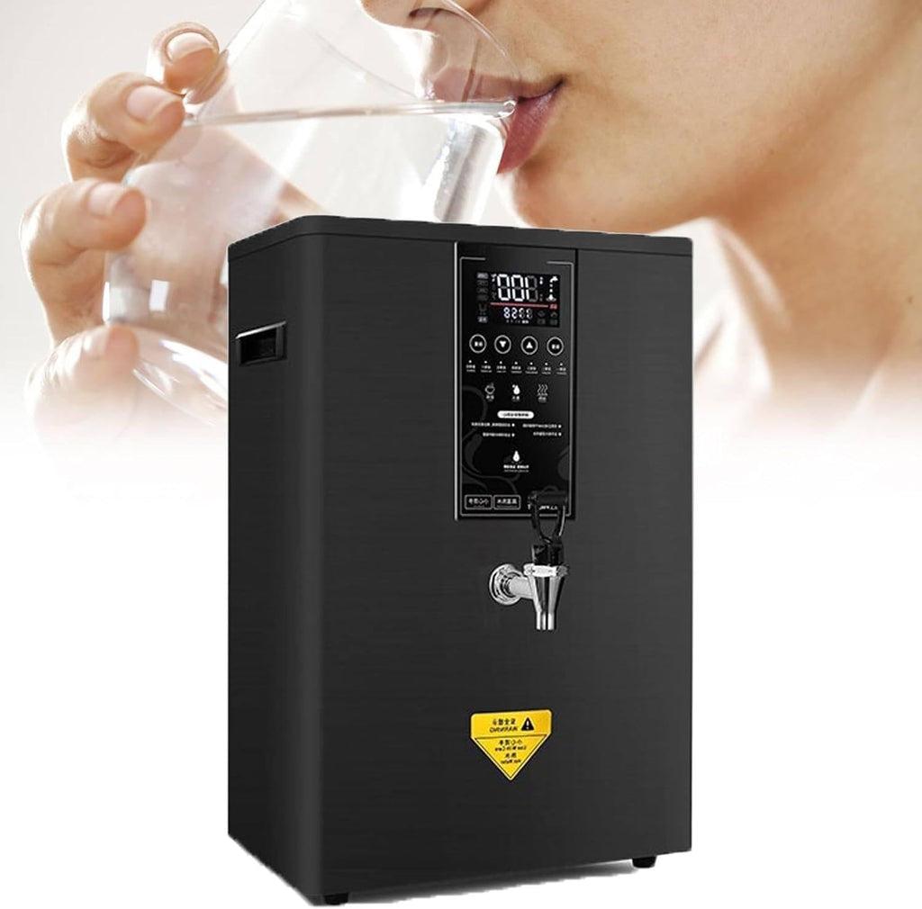 Instant Hot Water Dispensers Automatic, 3000W Commercial Automatic Water Heater with LED Intelligent Control Panel, For Office, Commercial Canteens, Kdf+ Activated Carbon Deep Filtration,50L-Black