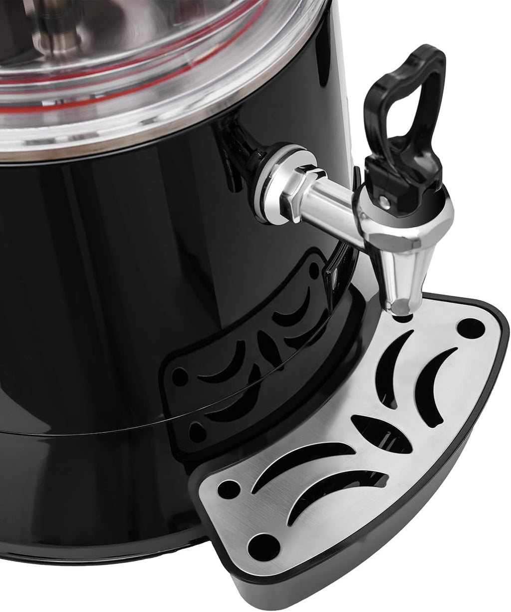 Hot Chocolate Machine, 10L/2.6Gal Commercial Hot Chocolate Machine Maker and Dispenser with Water Catching Tray,Temperature Control,400W Hot Beverage Warmer Dispenser for Heating Coffee, Milktea