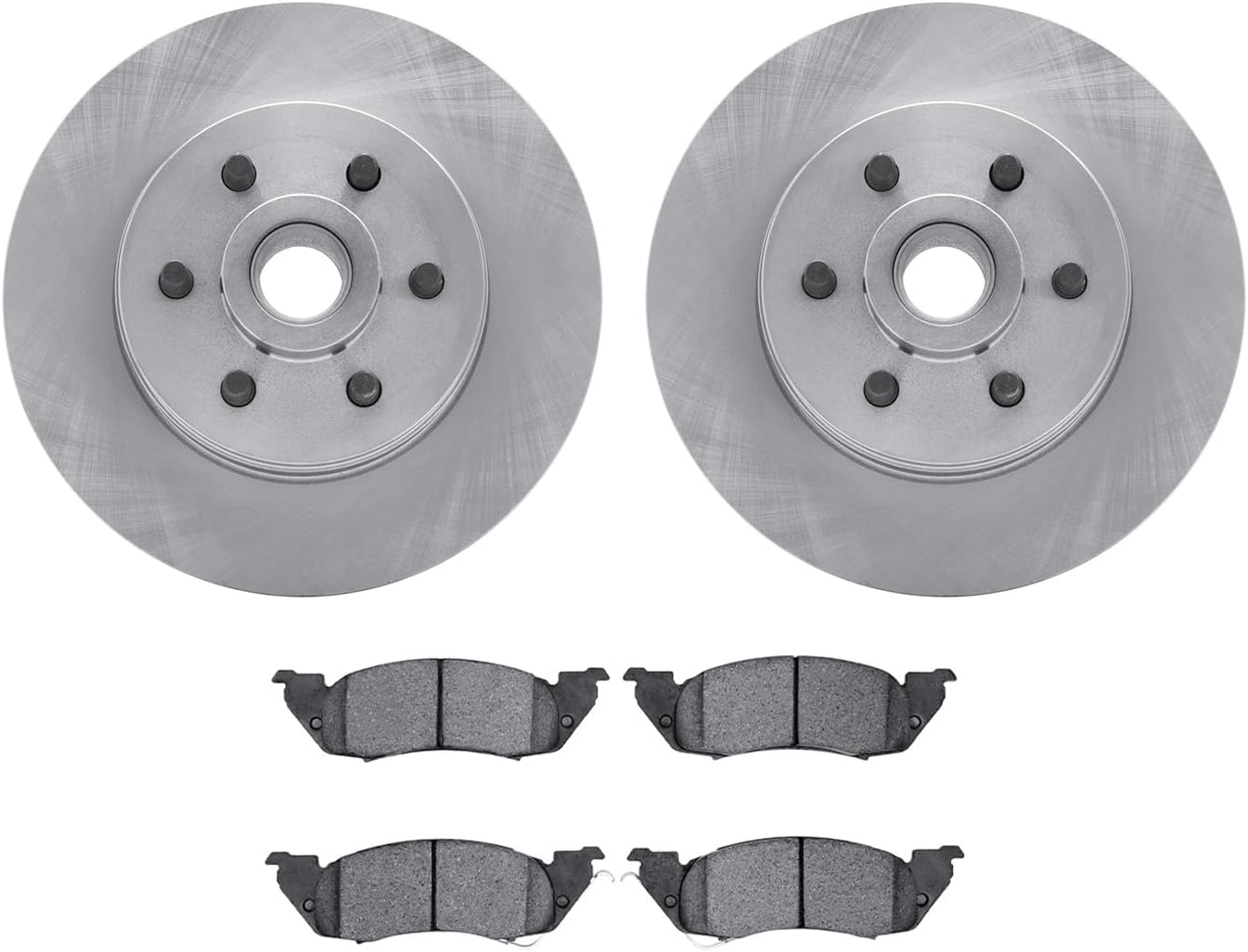 Dynamic Friction Company Front Brakes and Rotors| Automotive Replacement Brake Kits| Front Heavy Duty Brake Pads and Rotors Kit| Fits 1991-1996 Dodge Dakota