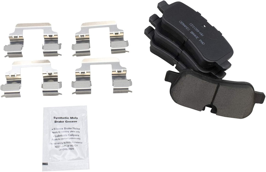 TRQ Front and Rear Brake Pad & Rotor Kit, with Chemical Kit Ceramic Premium G-Coated Compatible with 2005-2009 Land Rover LR3 2006-2009 Range Rover Sport