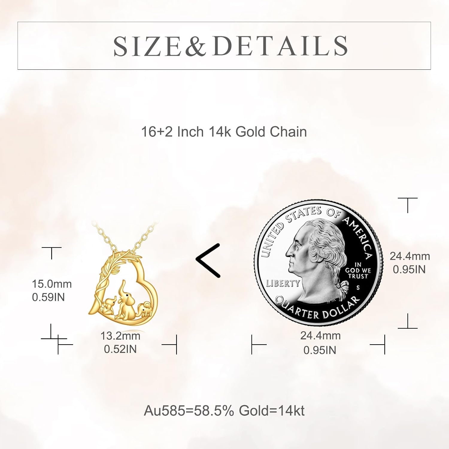 KECHO Christmas Gifts 14k Solid Gold Animals Necklace for Women Giraffe Bee Elephant Ladybug Koala Axolotl Horse Unicorn Cat Necklaces Pendant Jewelry Mothers Day Birthday for Mom Wife Friends