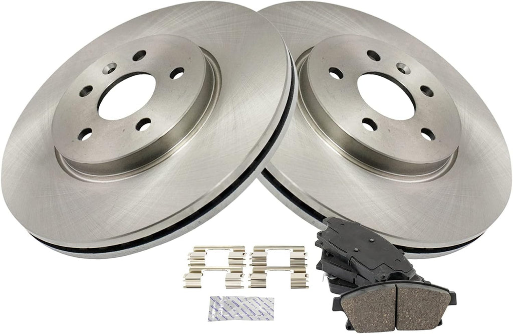 TRQ Front Ceramic Brake Pad and Rotor Set 11.81 in 5-Lug for 2013-2017 Buick Encore 2015-2017 Chevrolet Trax Korea Built Models 1st VIN Digit K 2015-2017 Trax Mexico Built Models 1st VIN Digit 3