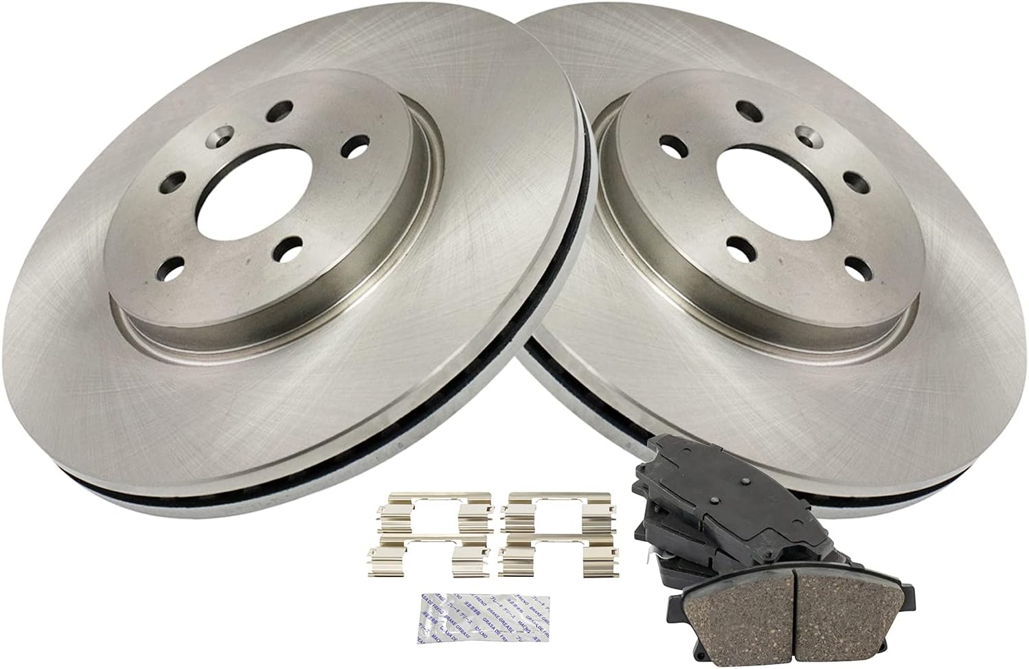 TRQ Front Ceramic Brake Pad and Rotor Set 11.81 in 5-Lug for 2013-2017 Buick Encore 2015-2017 Chevrolet Trax Korea Built Models 1st VIN Digit K 2015-2017 Trax Mexico Built Models 1st VIN Digit 3