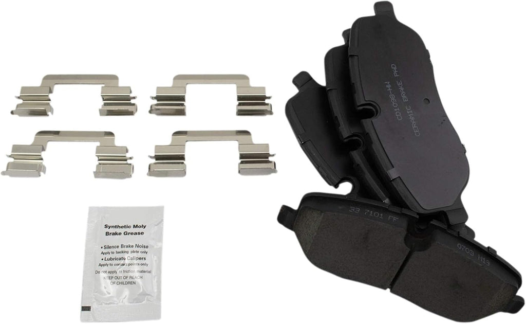 TRQ Front and Rear Brake Pad & Rotor Kit, with Chemical Kit Ceramic Premium G-Coated Compatible with 2005-2009 Land Rover LR3 2006-2009 Range Rover Sport