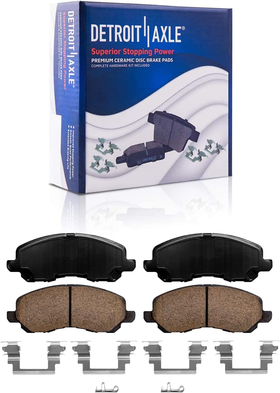 Detroit Axle - 14pc Brake Kit for 07-16 Jeep Patriot 07-17 Compass 08-14 Dodge Avenger 11-14 Chrysler 200, Brake Rotors Brakes Calipers Ceramic Brakes Pads: 11.57' inch Front & 10.31' inch Rear Rotor