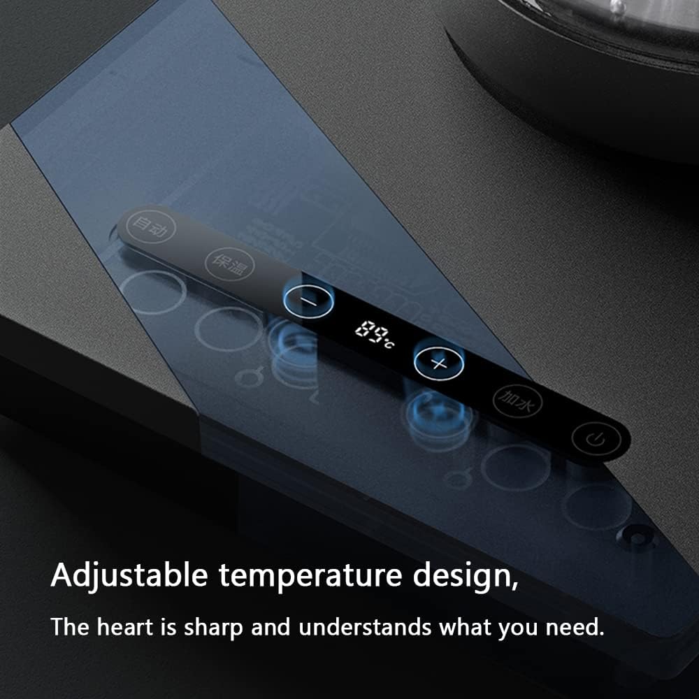 Tea Set Electric Kettle, Temperature Adjustment, Water on The Bottom, Quiet Fast Boiling Tea Tray Set, Automatic Tea Kettle Special,B