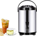 Juice Dispenser Beverage Dispenser, Boiler Warmer Coffee Urn Stainless Steel Hot Water Kettle Dispenser with Cover and Spigot Milk Tea Bucket Insulated Barrel for Hot Water Or Beverage