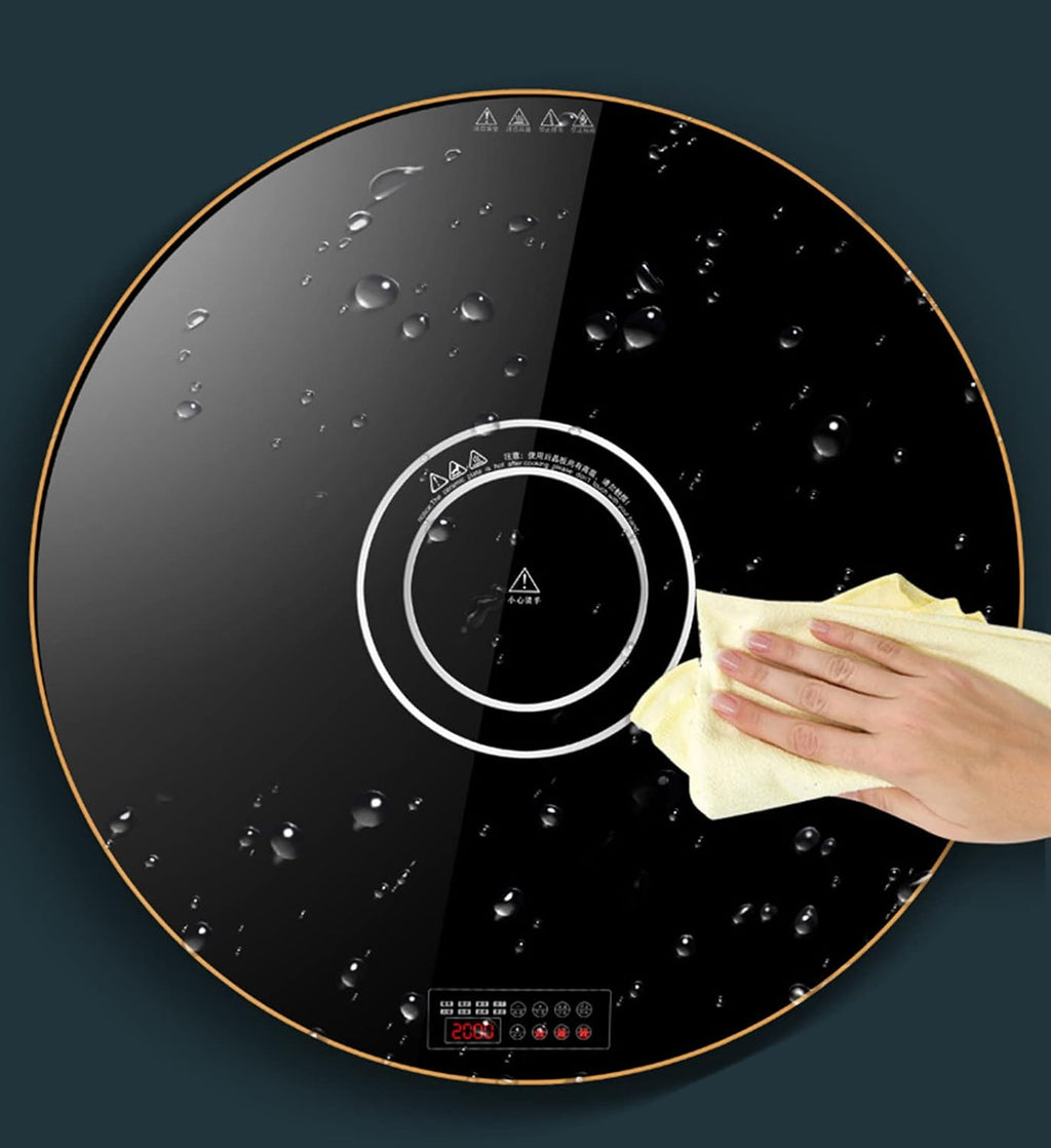 24' Electric Warming Tray, Multifunctional Hotplates with Adjustable Temperature and Touch,Tempered Glass Surface for Buffets Party, Parties,Dinners