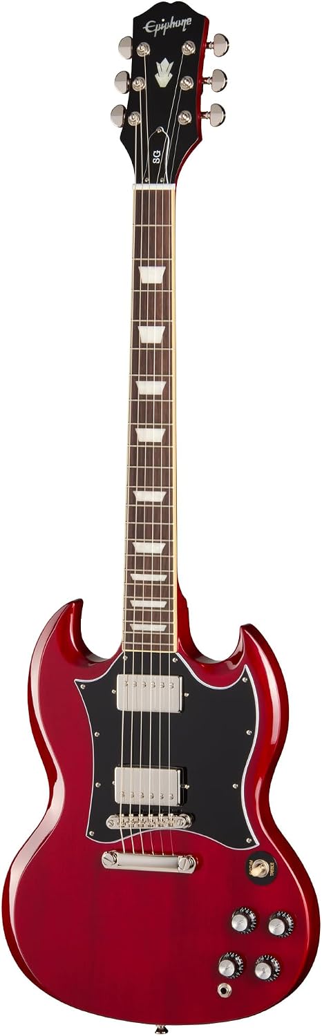 Epiphone Inspired by Gibson SG Standard, Cherry with Bag