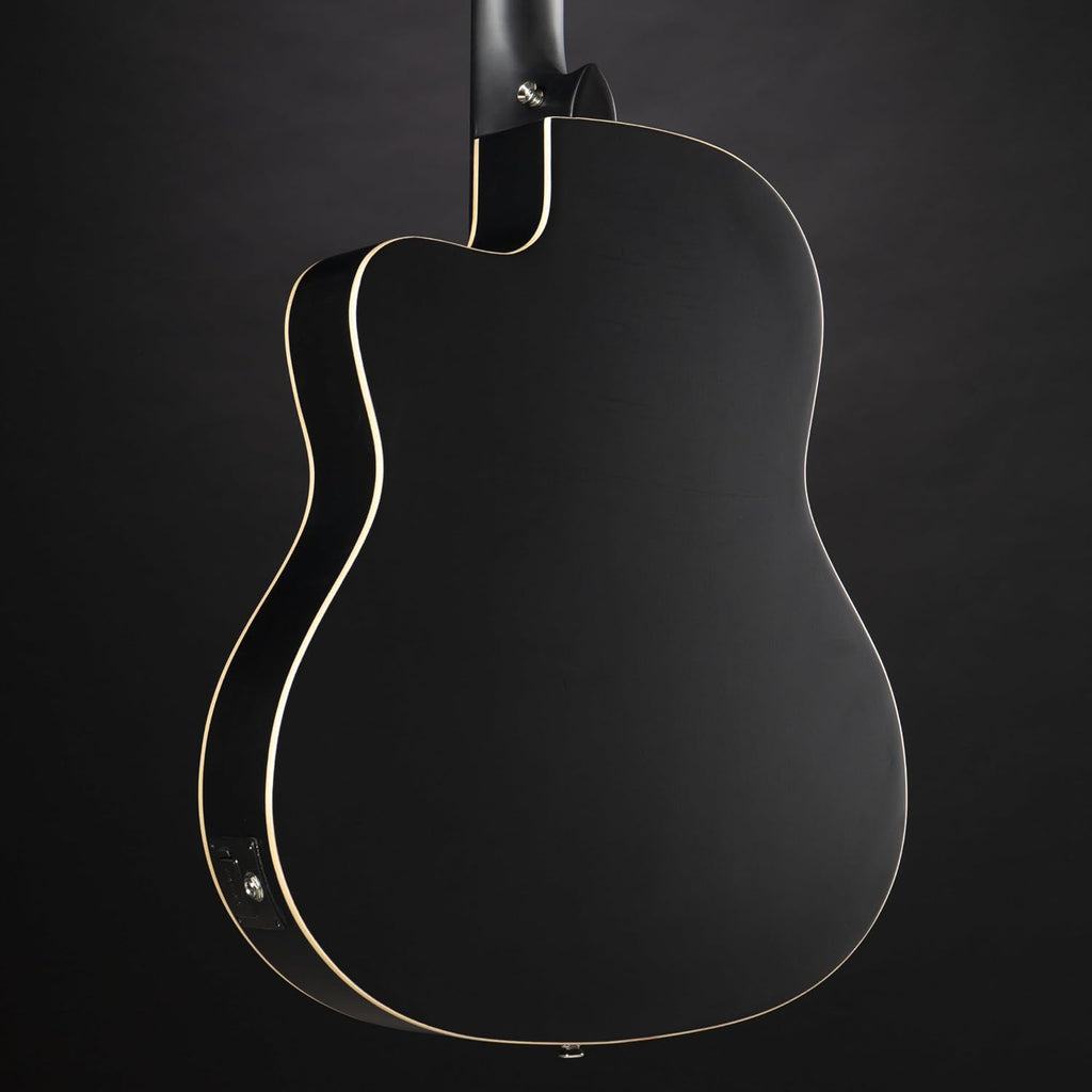 RCE125SN-SBK Family Series Thinline Acoustic Electric Nylon Classical 6-String Guitar w/Free Bag