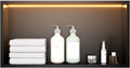 Stainless Steel 12'x24' LED Lights Shower Niche - No Tile Needed Recessed Wall Niche Waterproof for Walk in Shower Bathroom Storage, Matte Black