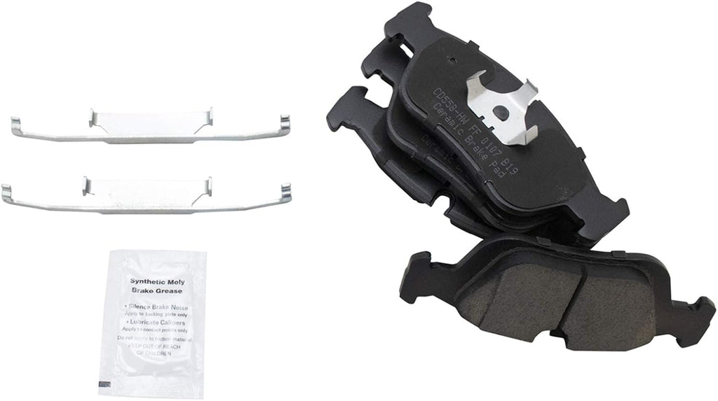 TRQ Front Brake Pad and Rotor Set Ceramic Compatible with 1992-1998 BMW 318i 1993-1997 318is 1992-1995 325i 325is 1996-1998 328i 1996-1999 328is