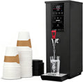Commercial Hot Water Dispenser 25L, Electric Countertop Step-Heating Water Boiler,1000W Fast Heating Quick Brewing for Coffee, Tea, Milk, Hot Drinks Black