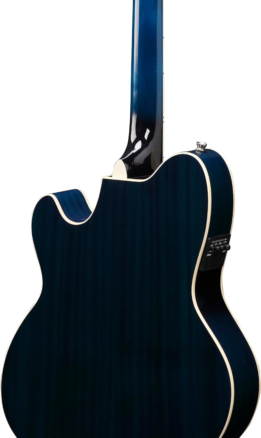 Ibanez TCY10E Talman Acoustic-Electric Guitar - Transparent Blue Sunburst Bundle with Case, Strap, D'Addario Strings, Picks, Austin Bazaar Instructional DVD, and Polishing Cloth