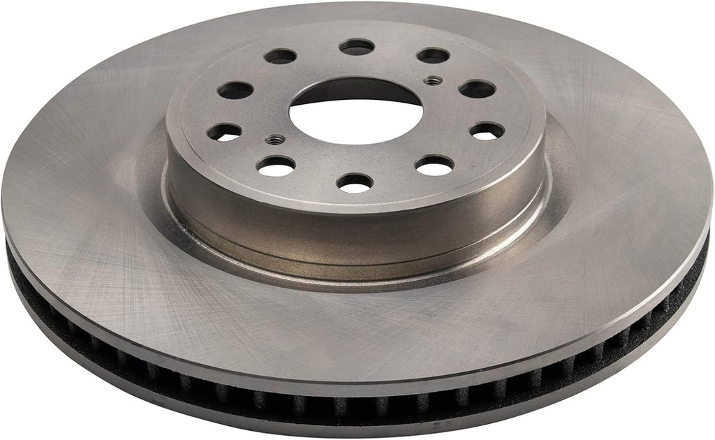 TRQ Front Brake Pad and Rotor Set Ceramic Vented Rotors Compatible with 2007-2017 Lexus LS460