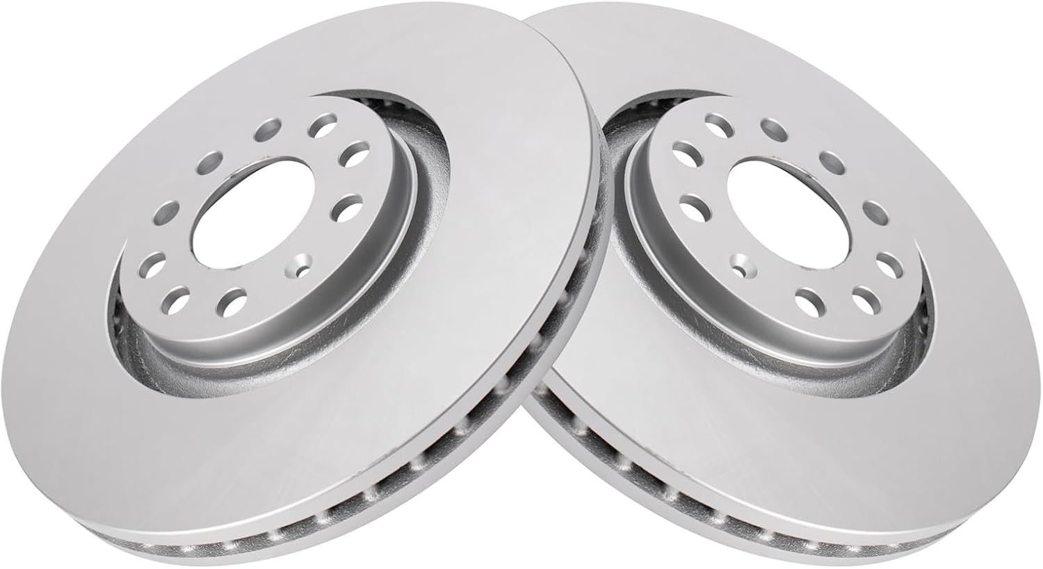 TRQ Front Brake Pad and Rotor Set Ceramic G Coated Vented Rotors Compatible with 2005-2009 Audi A4 A4 Quattro