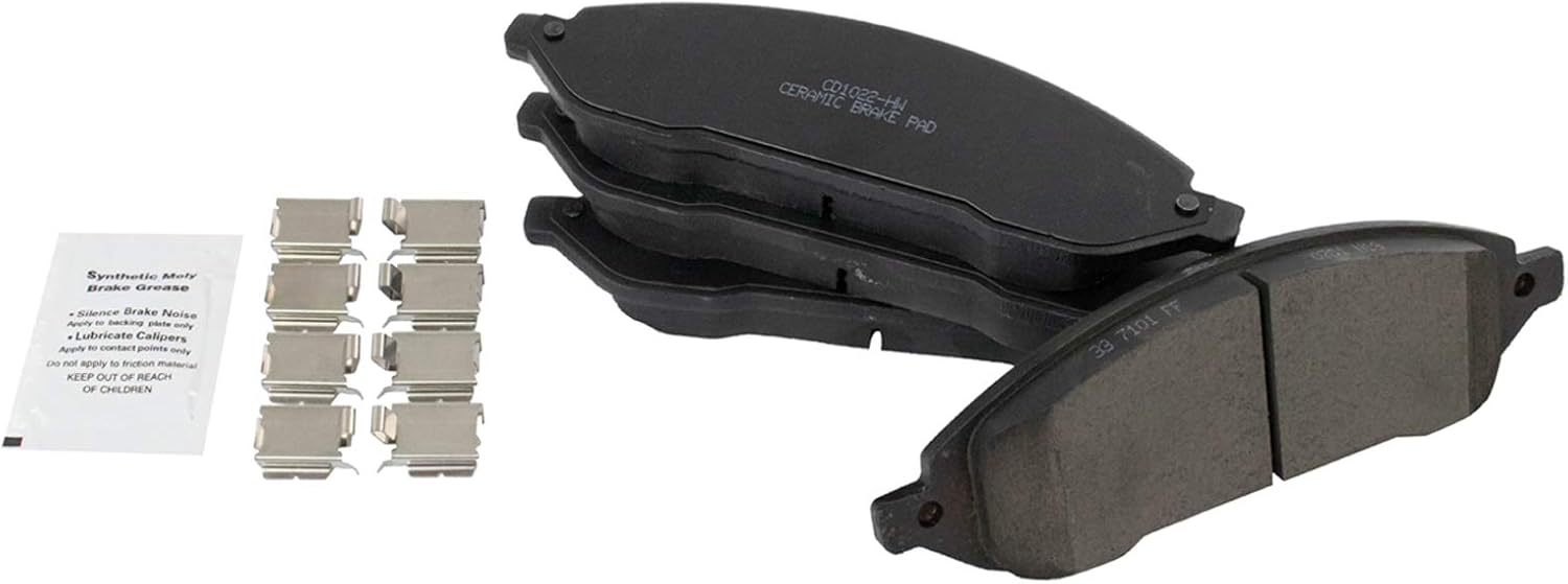 TRQ Front Brake Pad and Rotor Set Ceramic Vented Rotors Compatible with 2004-2007 Ford Freestar 2004-2007 Monterey
