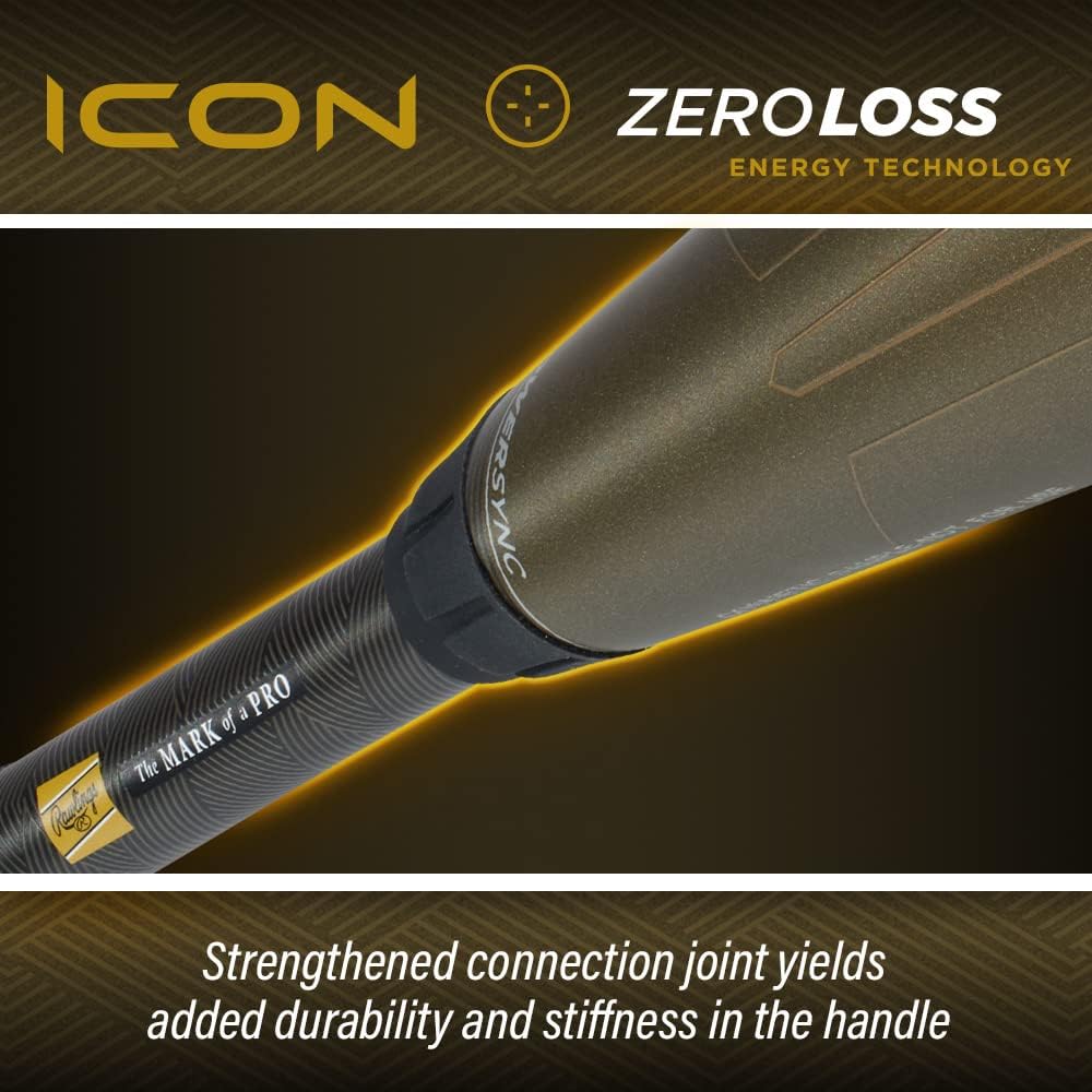 Rawlings | ICON Baseball Bat | BBBCOR | -3 Drop | 2 Pc. Composite