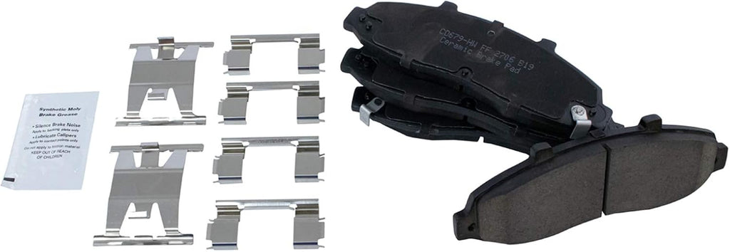 TRQ Front Brake Pad & Rotor Kit, with Chemical Kit Ceramic Compatible with 2000-2003 Ford F-150 2004 F-150 Heritage 2002 Lincoln Blackwood