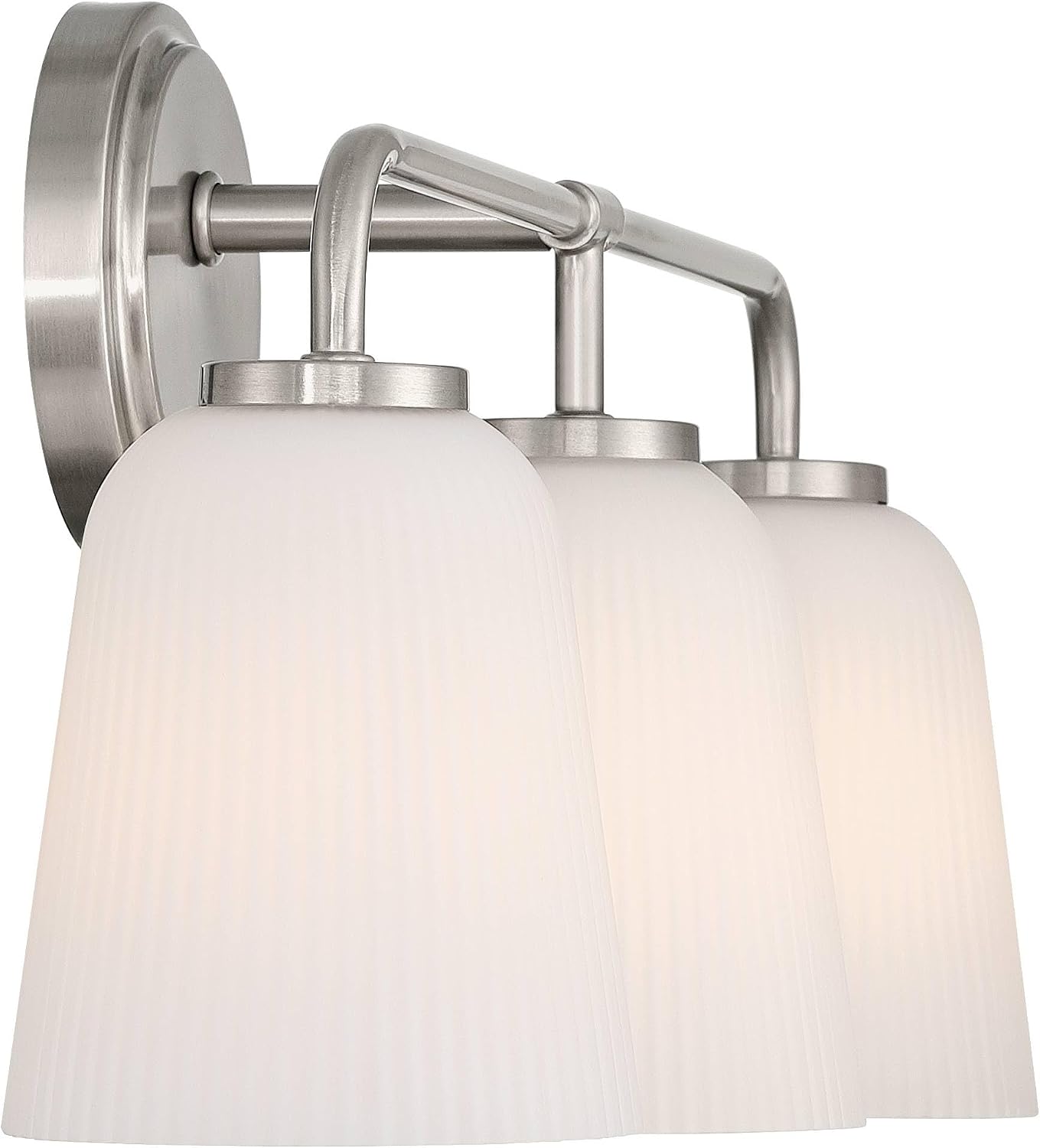 Possini Euro Design Possini Euro Bouchard 24' W Brushed Nickel 3-Light Bath Vanity Light