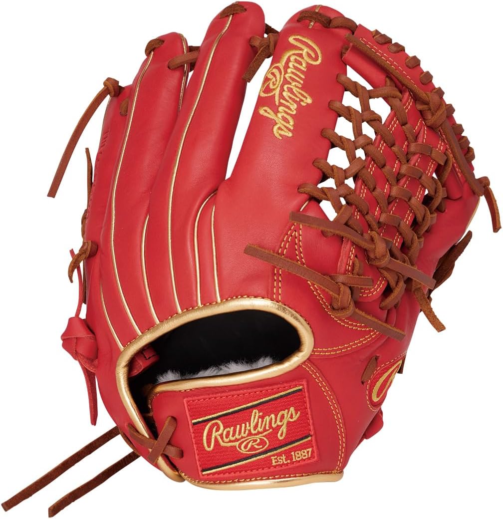 Rawlings Baseball Glove Soft HOH PRO EXCEL Elite All-Around GR6HEEN650 Scarlet 11.75' *Left Throw