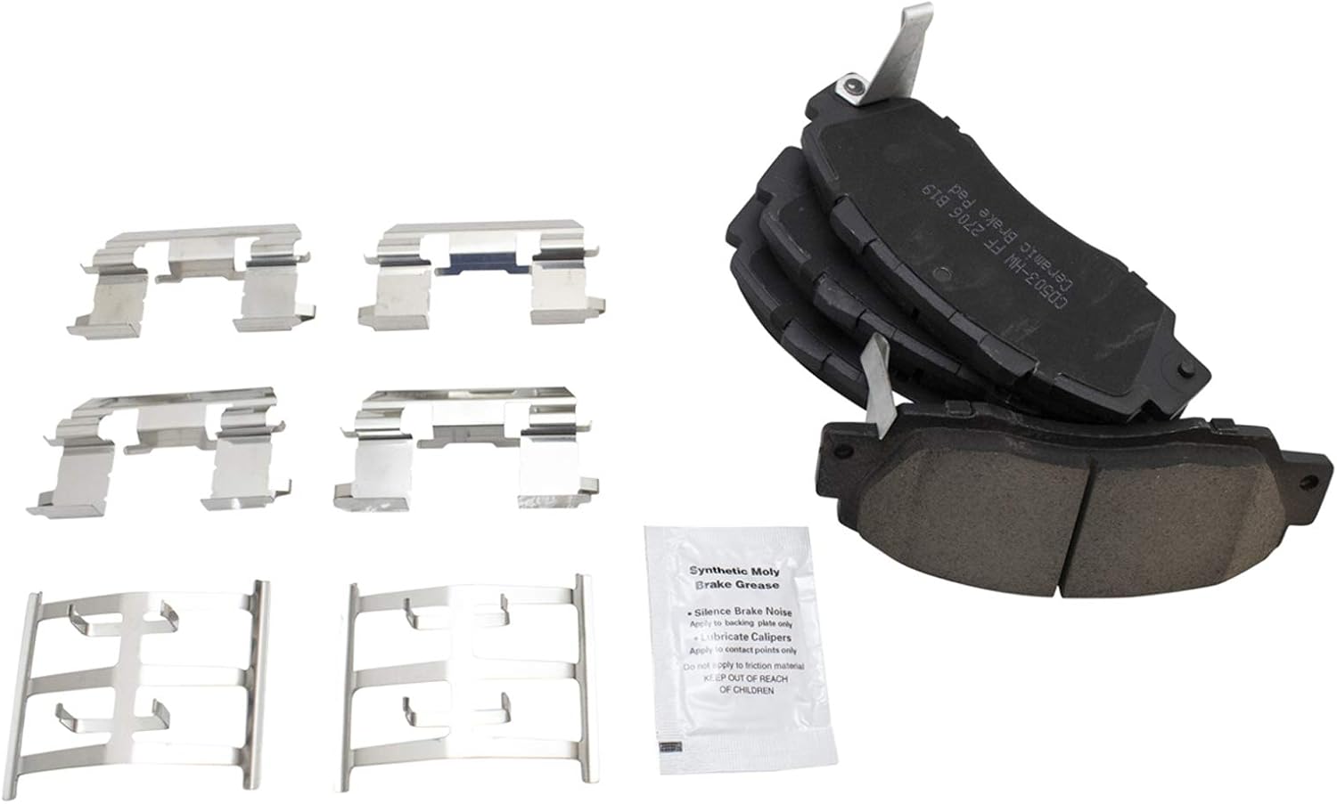 TRQ Front and Rear Brake Pad and Rotor Set Ceramic Compatible with 1998-2002 Honda Accord