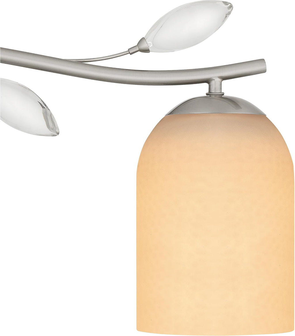 Quoizel Ulysses Bath Vanity Lights, 24 Inch 3-Light Brushed Nickel Bathroom Lighting Fixtures Over Mirror, 100W, Classic, Delicate & Modern Wall Mount Light for Bathrooms, Dresser or Sink