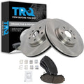 TRQ Front Brake Pad and Rotor Set Ceramic Vented Rotors Compatible with 2008-2014 Cadillac CTS