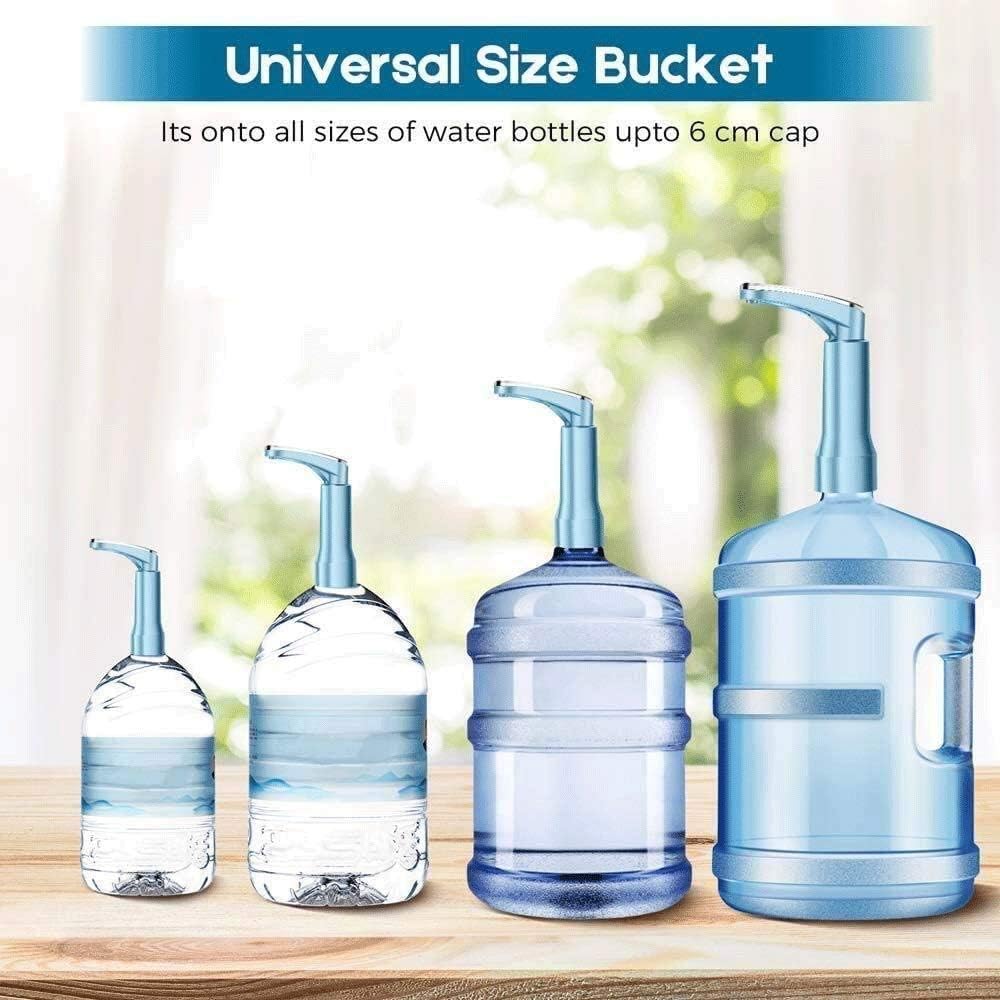 Cup Touch Pump Drinking Water Pump Automatic Electric Portable Water Pump Dispenser 1-5 Gallon Water Bottle Switch USB Water Bottle (Charm Blue)
