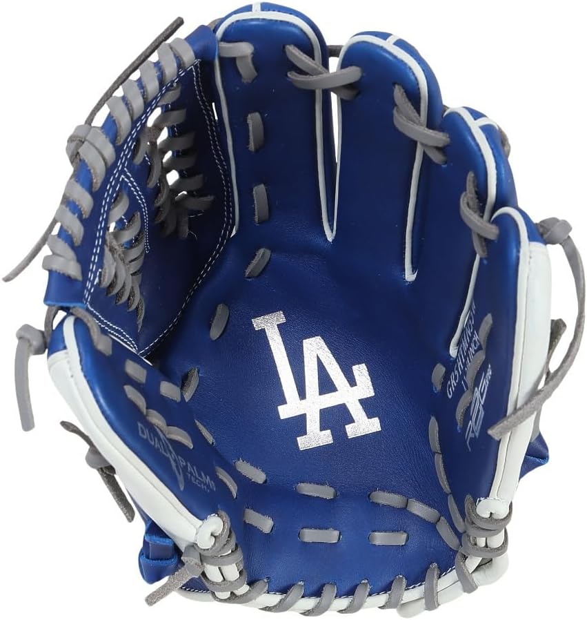Rawlings Baseball Glove Soft Adult Hyper TECH MLB Team GR5HTMN55W Dodgers [All Fielders] Size 11.75 *Right Throw (Left Handed)
