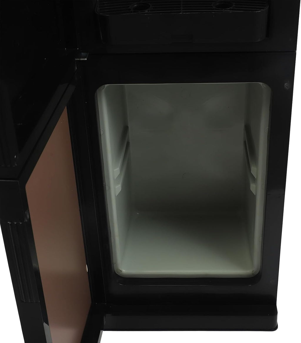 Top Loading Water Cooler Dispenser, Freestanding Hot and Cold Water Cooler Dispenser Desktop Electric Water Cooler Machine with Storage Cabinet for Home Office Use