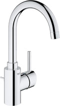 GROHE 32138002 Concetto Single-Handle Bathroom Faucet, Starlight Chrome