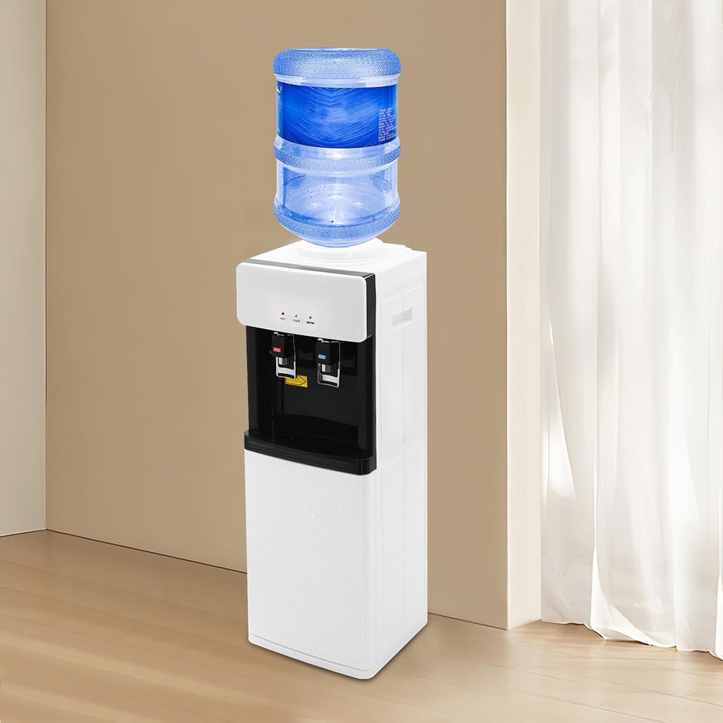 DNYSYSJ Hot and Cold Water Dispenser, Water Cooler with Stainless Steel Liner, 37' Height Electric Water Dispenser with Fast Heating & Cooling for Home,Office, Kitchen and Gym