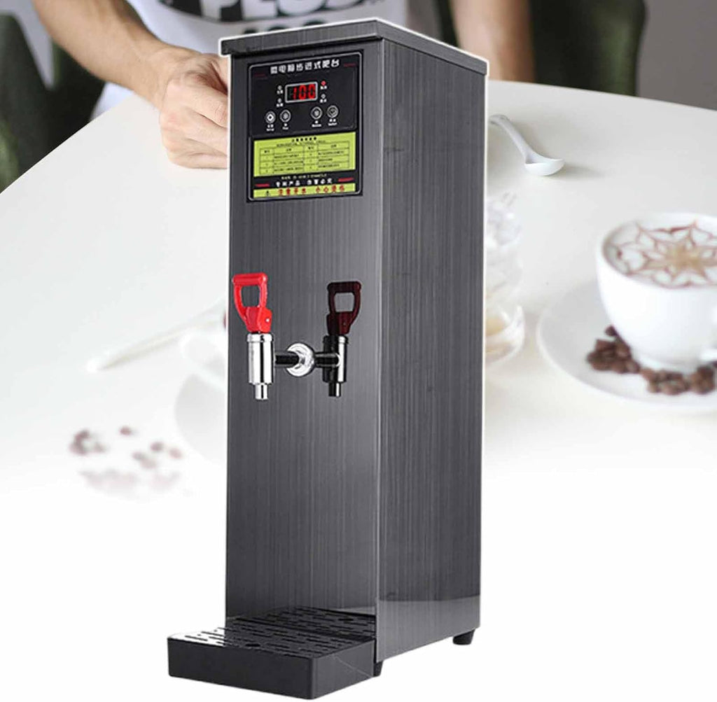 Commercial Automatic Hot Water Dispenser, Stainless Steel Boiling Water Machine, Step Heating, Fast Boiling, Digital Temperature Control, Support Timer, for Coffee, Tea,Black