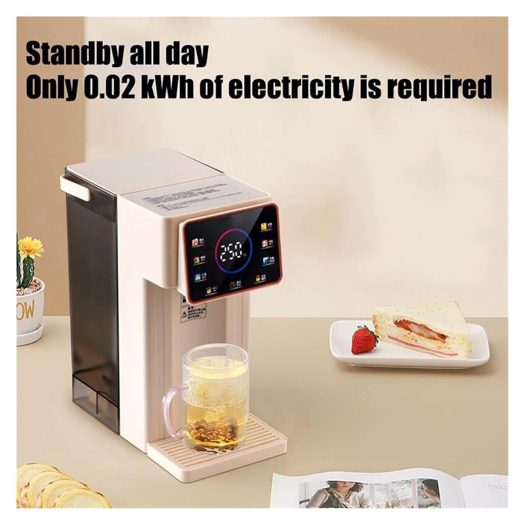 Instant Hot Water Dispenser, 2000W Fast Boil 3L Countertop Water Heater with 6 Temperature Settings, LED Touch Screen, Child Lock, BPA-Free Tank for Home, Office, Kitchen