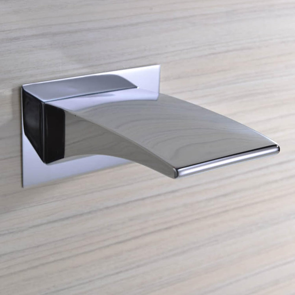 SUMERAIN Wall Mount Tub Faucets, Waterfall Tub Filler Spout with Hand Shower