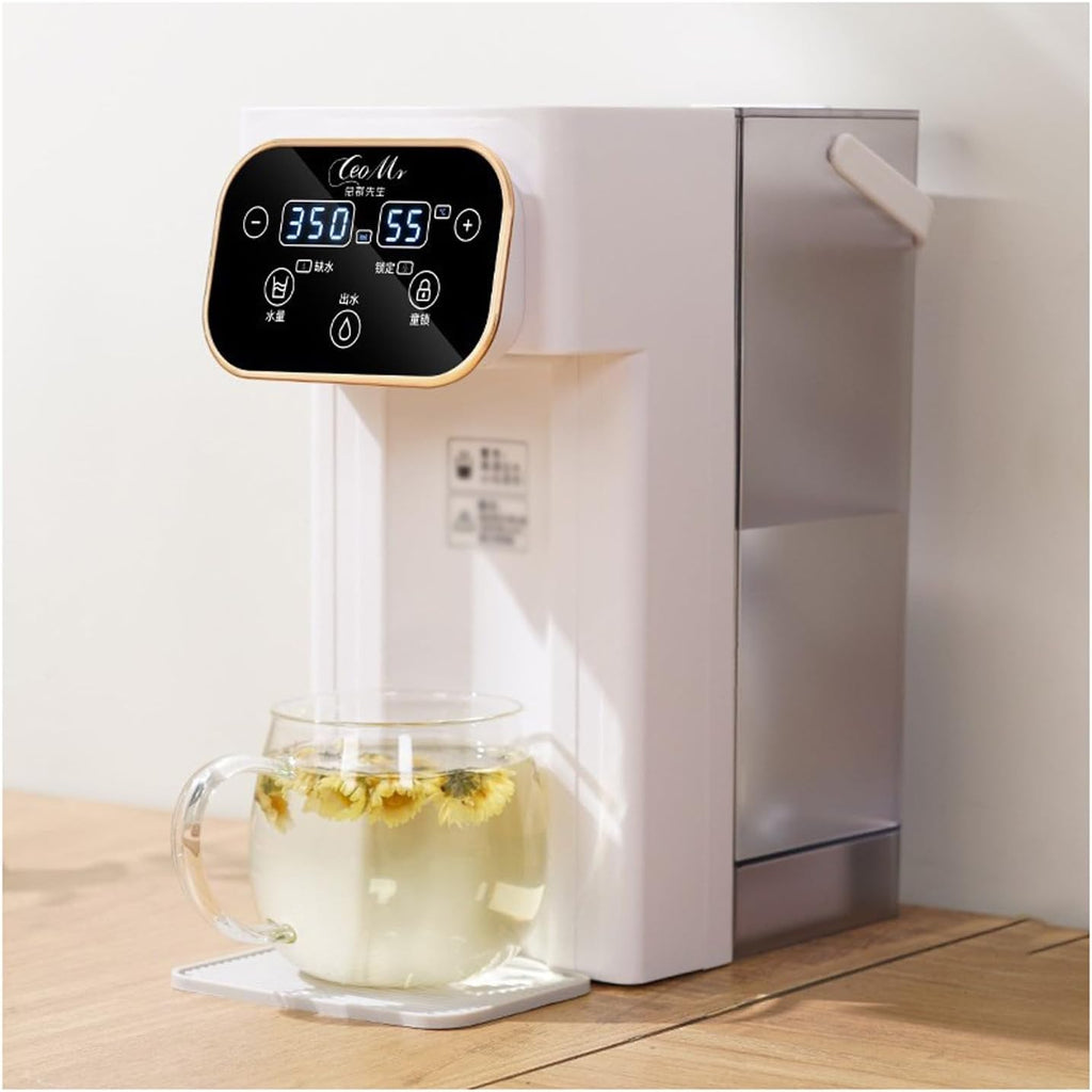 SinSed Electric Water Boiler 热水壶 Instant hot Water Dispenser Portable Household Small Three-Second Rapid Heating Dual/Single Display Desktop Direct Drinking Water Dispenser White/Green(Color:a), Size