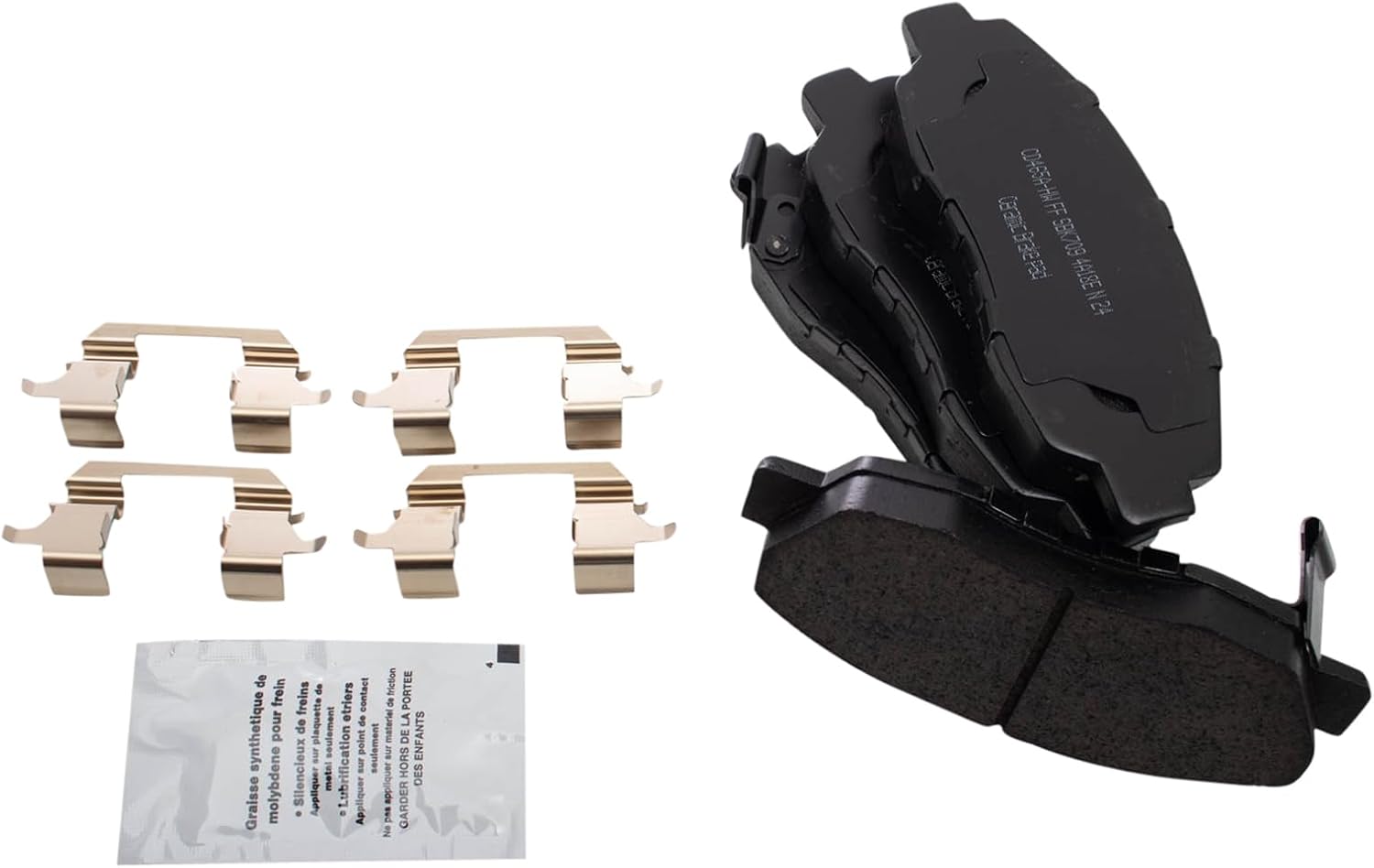 TRQ Front and Rear Ceramic Brake Pad and Rotor Set Compatible with 2006-2008 Honda Civic EX 2009-2010 Honda Civic EX with 5 Lug Wheels 2011