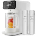 Reverse Osmosis Water Filter Countertop, 6 Stage Ro Water Filtration System with Remineralization Glass Pitcher, 4:1 Pure to Drain, TDS Real-Time Displaying, 4L Capacity Tank for Home Office