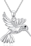 ZBA Natural Diamond Animal Necklaces for Women, 18k Gold Plated 925 Sterling Sliver Fine Jewelry Meaningful Gifts (Color F-G/Clarity I1-I2)