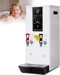 Water Boiler Eletric Commercial Hot Water Dispenser Countertop with Filter Automatic 50L 2500W Rapid Heating (White)