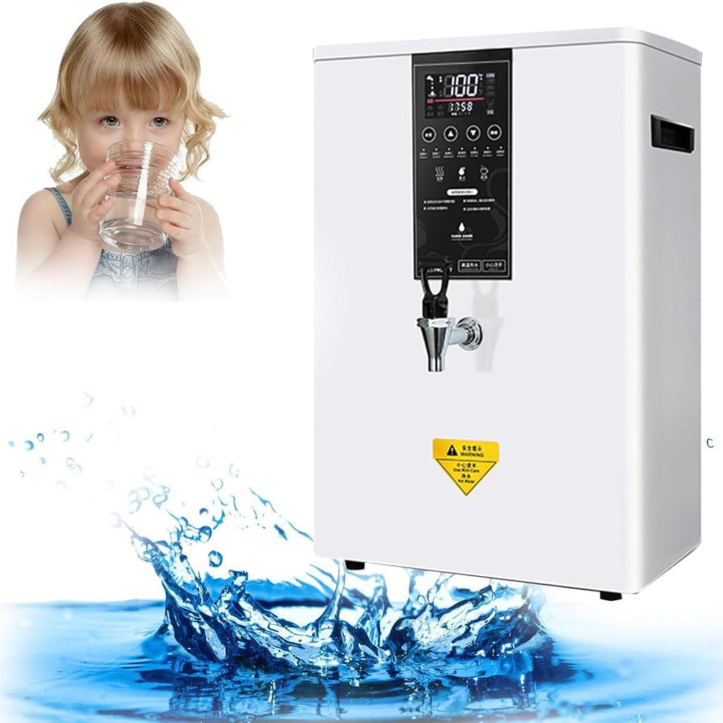Instant Boiling Water Dispenser Wall Mounted with LCD Touch Screen - Electric Water Boiler for Home Office, Fast Boiling Water for Coffee (60L)