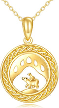 KECHO Christmas Gifts 14k Solid Gold Animals Necklace for Women Giraffe Bee Elephant Ladybug Koala Axolotl Horse Unicorn Cat Necklaces Pendant Jewelry Mothers Day Birthday for Mom Wife Friends