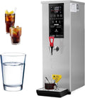 Commercial Water Boiler 5 Gallon, Hot Water Dispenser Countertop, 25L 3000W Hot Water Dispenser for Home, Office, LCD Touch Screen,Silver