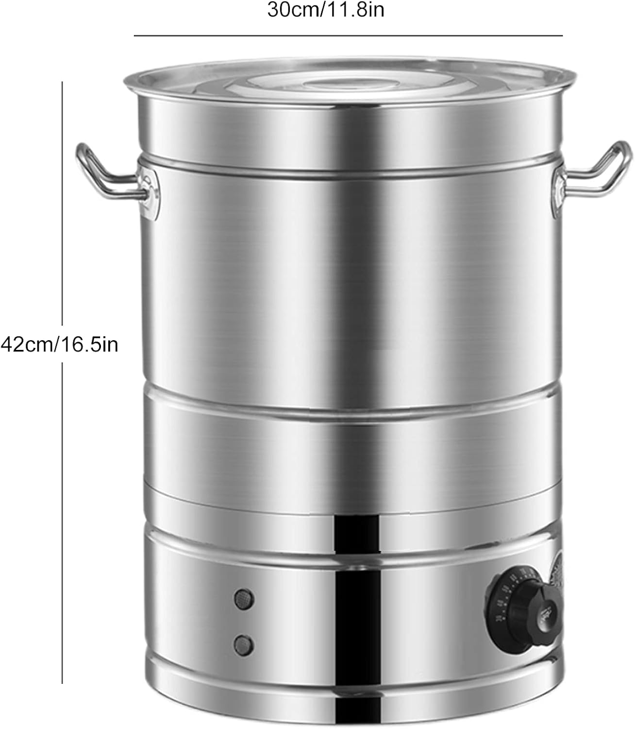 Stainless Steel Electric Hot Water Boiler Urn, 60L/30L Commercial Coffee Urn for Restaurants & Drink Shops, Instant Hot Water Dispenser with Spigot