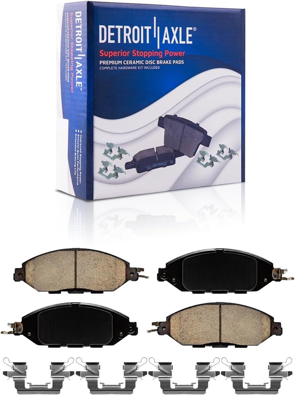Detroit Axle - Brake Kit for Nissan Pathfinder Murano INFINITI JX35 QX60, Drilled and Slotted Disc Brake Rotors Replacement Ceramic Brakes Pads : 12.60' inch Front and 12.13' inch Rear Rotor
