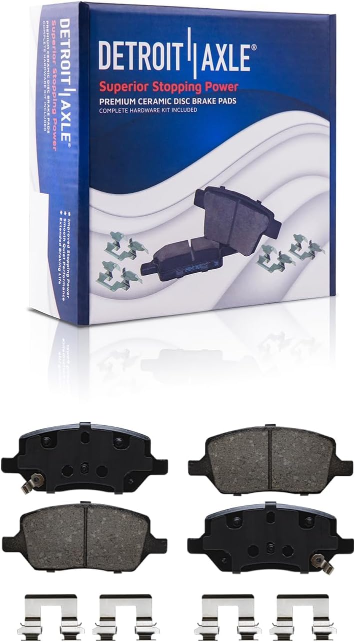 Detroit Axle - Brake Kit for 2006 Chevrolet Uplander Buick Terraza Saturn Relay Pontiac Montana, Disc Brake Rotors Ceramic Brakes Pads Replacement : 11.69' inch Front and 11.81' inch Rear Rotor