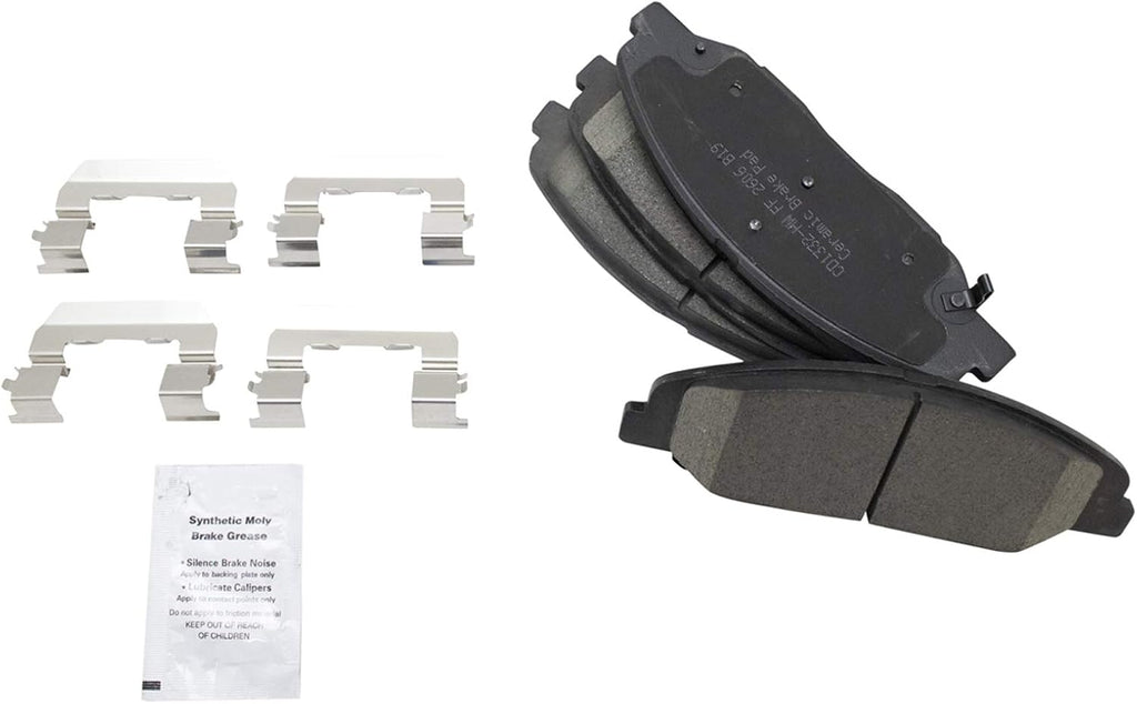 TRQ Front Brake Pad and Rotor Set Ceramic G Coated Vented Rotors Compatible with 2008-2014 Cadillac CTS